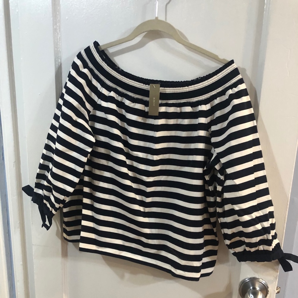 J Crew off the shoulder top